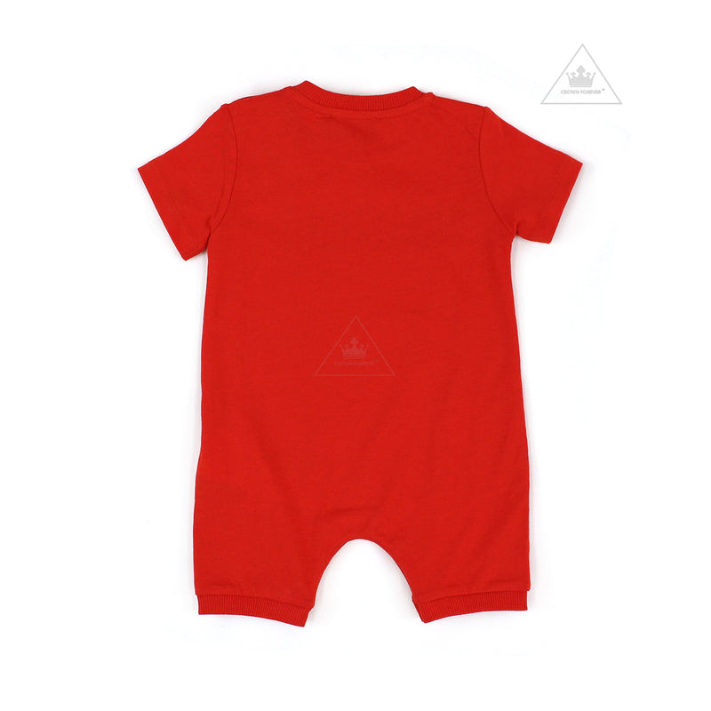 Moschino Baby Romper With Gift Box Red