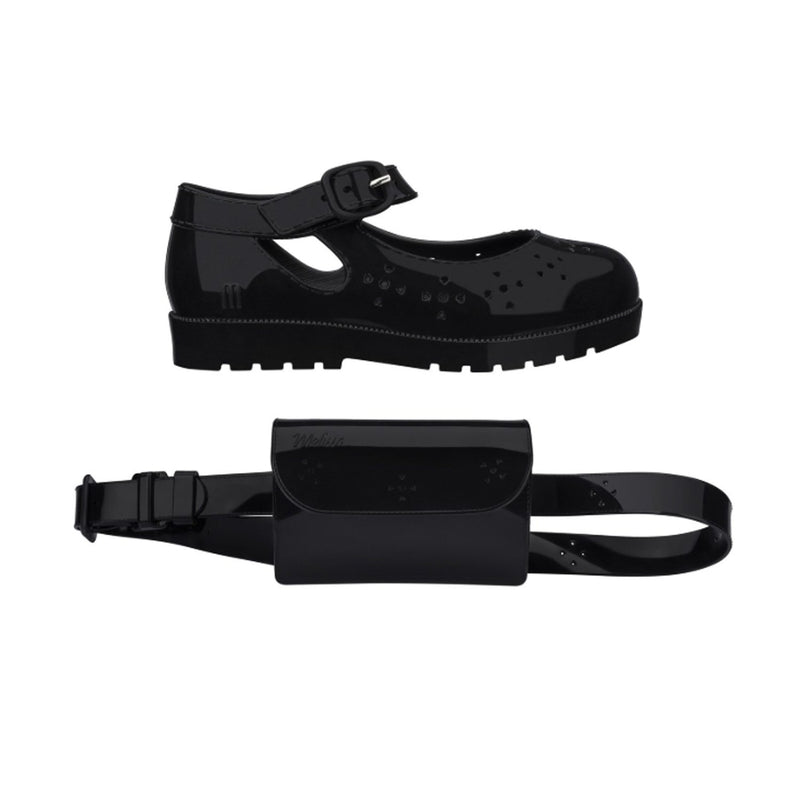 Mini Melissa Mini Mary Jane + Purse Set Black kids shoes Mini Melissa   