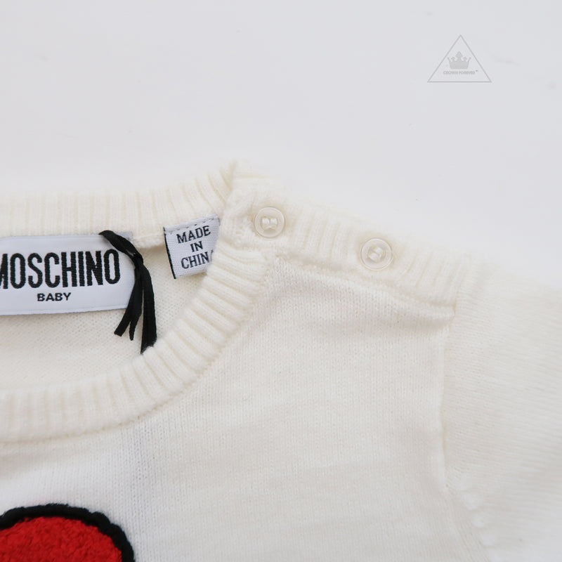 Moschino Baby Sweater With Toy Bear Cloud baby sweatshirts Moschino   