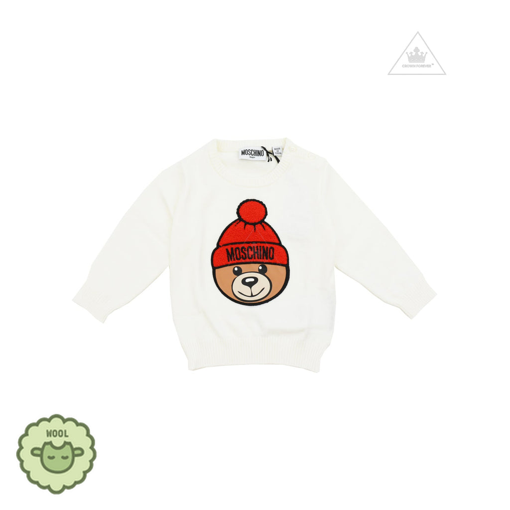 Moschino Baby Sweater With Toy Bear Cloud