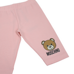 Moschino Baby Girl Bear Logo leggings Rose