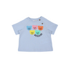 Moschino Baby Teddy Bear Logo T-Shirt Blue baby T shirts Moschino   