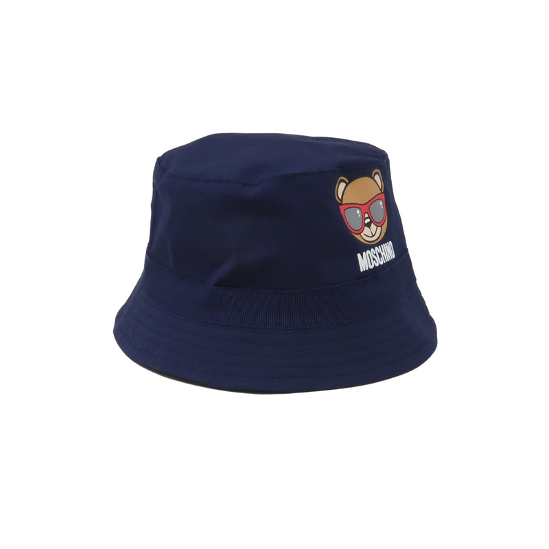 Moschino Baby Teddy Bear print bucket sun hat baby hats Moschino   