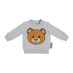 Moschino Kids Baby Sweatshirt Fuzzy Bear Head baby sweatshirts Moschino   