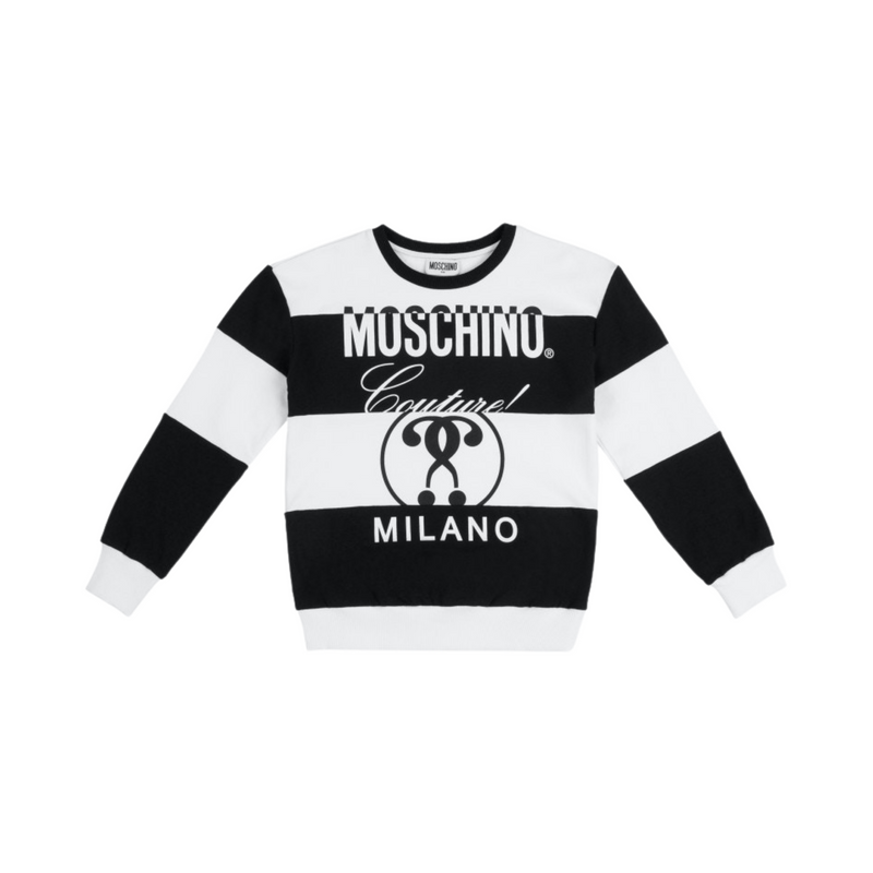 Moschino Kids Striped Sweatshirt kids sweatshirts Moschino   