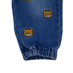 Moschino Kids Baby Embroidered Teddy Bear Jeans kids pants Moschino   