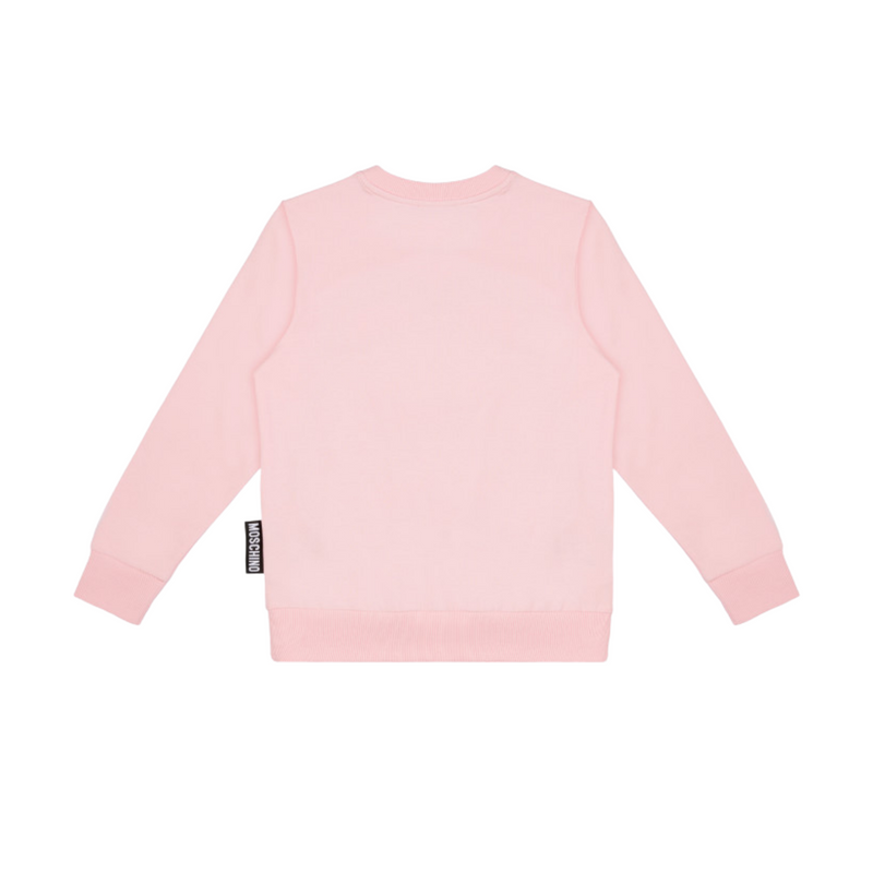 Moschino Kids Logo Bear Sweatshirt Pink kids sweatshirts Moschino   