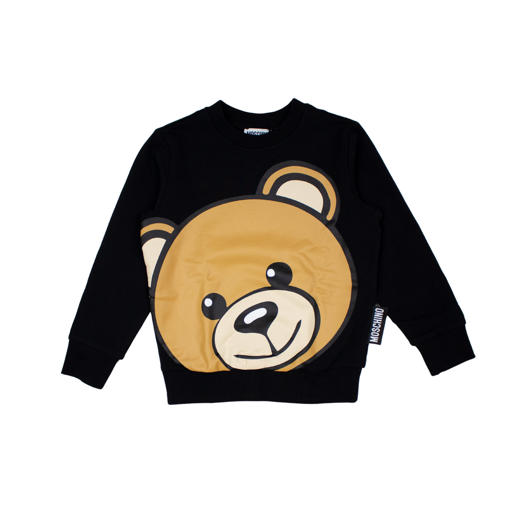 Moschino Kids Logo Bear Sweatshirt Black