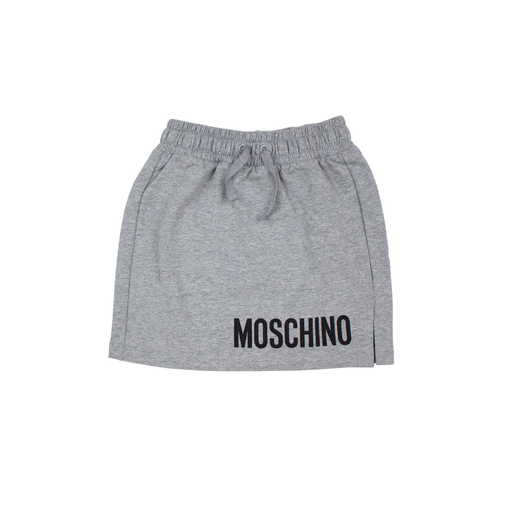 Moschino Kids Girls Track Skirt Grey