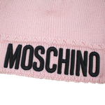 Moschino Kids Logo-Patch Knitted Beanie kids hats Moschino   