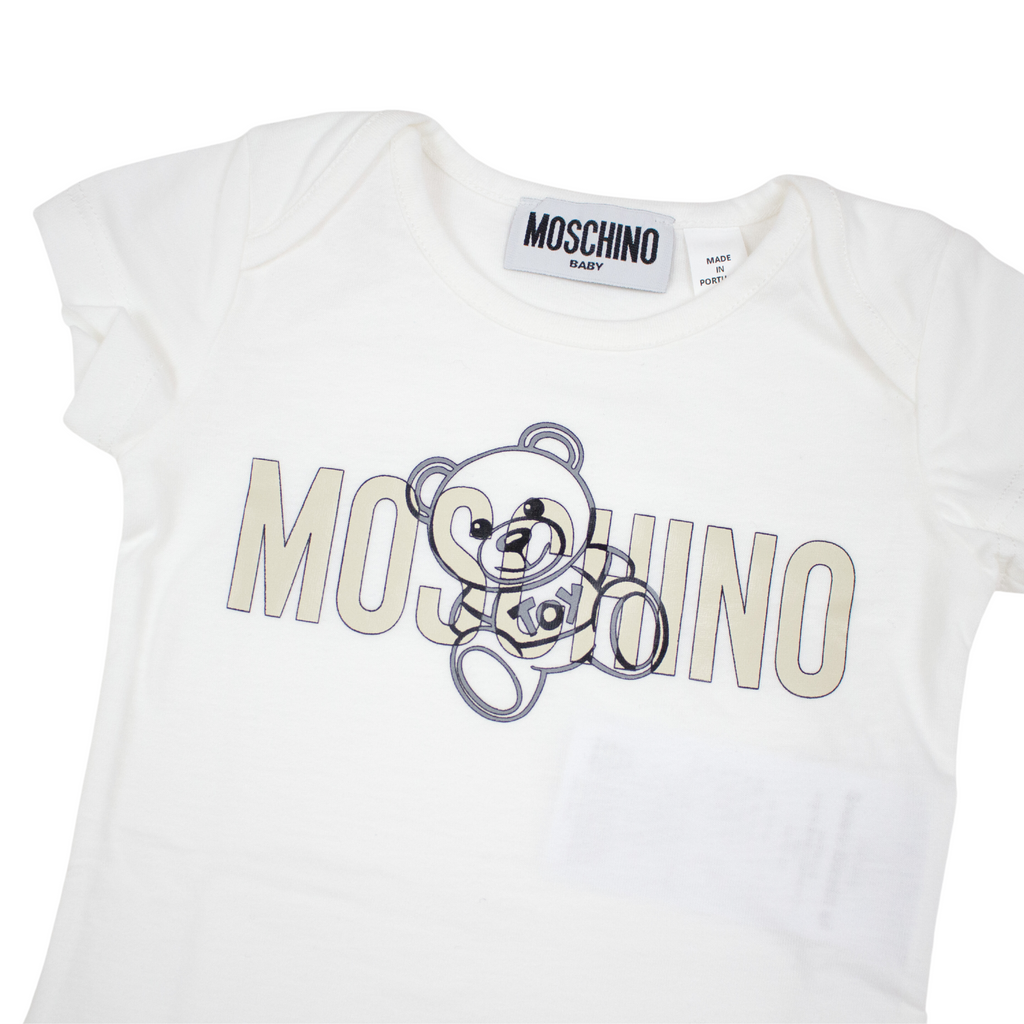 Moschino Baby Teddy Bear-print Two-pack Body Gift Box