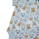 Moschino Kids Baby Teddy Bear-print Two-pack Body Gift Box baby onesies Moschino   