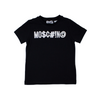 Moschino Kids Logo Symbol T Shirt Black kids T shirts Moschino   
