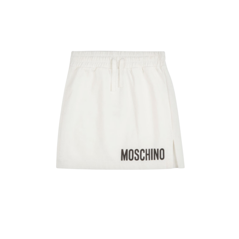 Moschino Kids Girls Track Skirt White kids skirts Moschino   