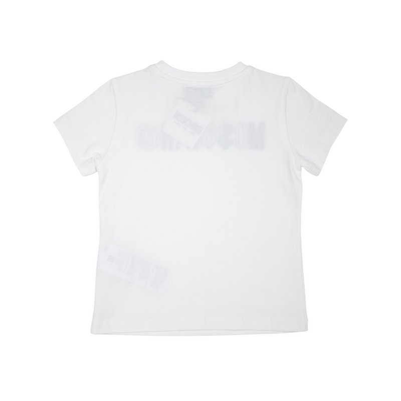 Moschino Kids Logo Symbol T Shirt White kids T shirts Moschino   