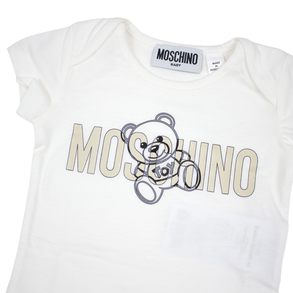 Moschino Kids Baby Teddy Bear-print Two-pack Body Gift Box - Crown Forever