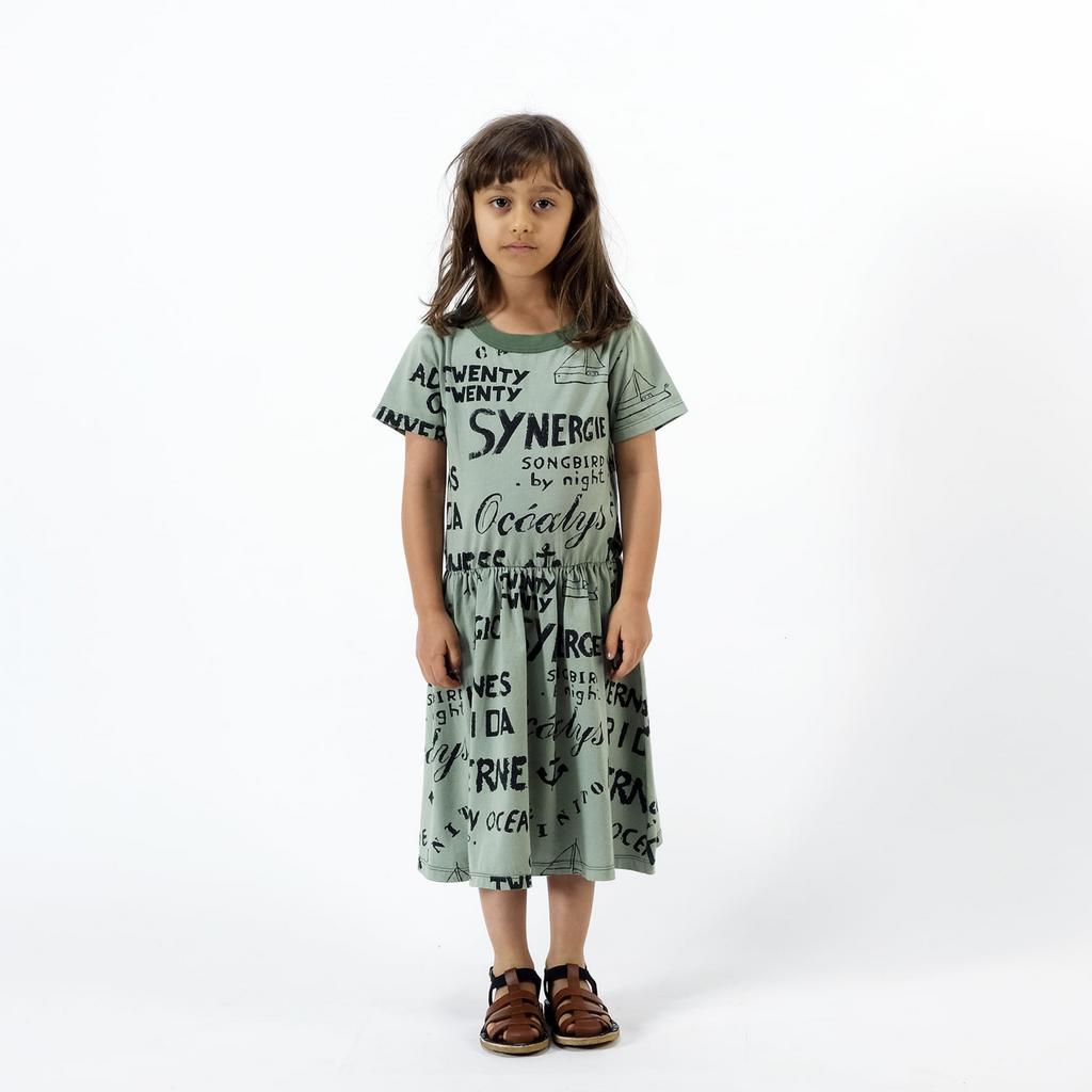 Wolf and Rita Jacinta S. Green Knit Dress kids dresses Wolf and Rita   