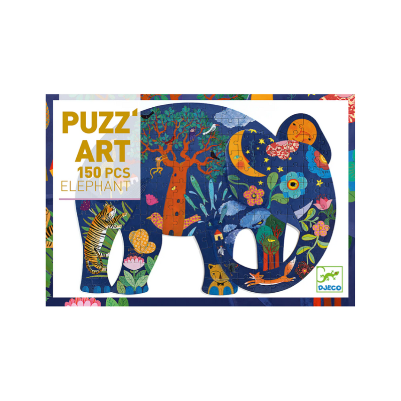 Djeco Puzz' Art 150-Piece Elephant Puzzle kids art+craft Djeco   
