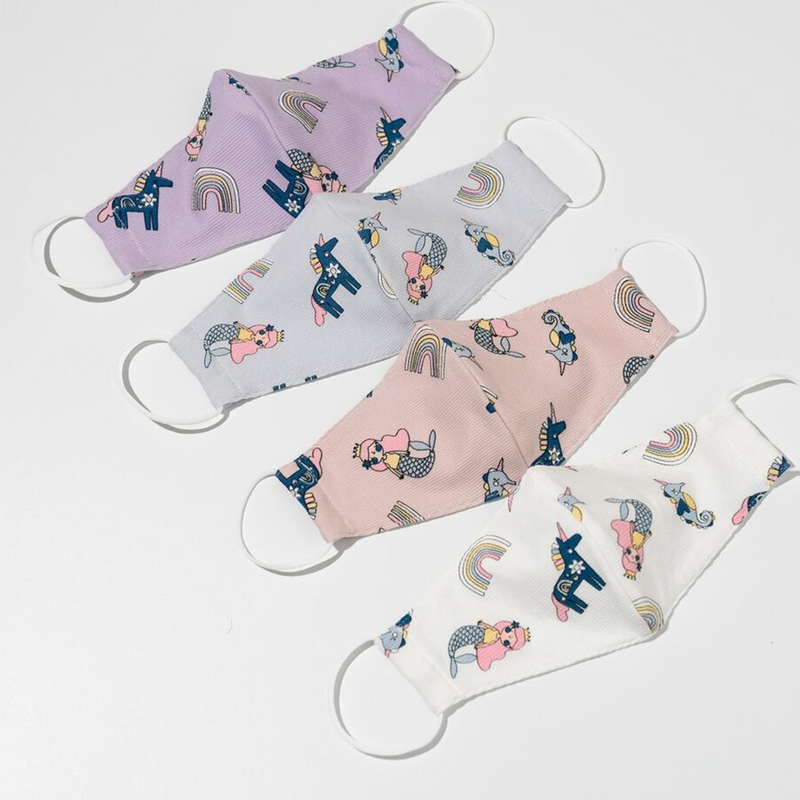 Petite Hailey Mermaid Kids and Adults Mask w/ nose wires kids face masks Petite Hailey   