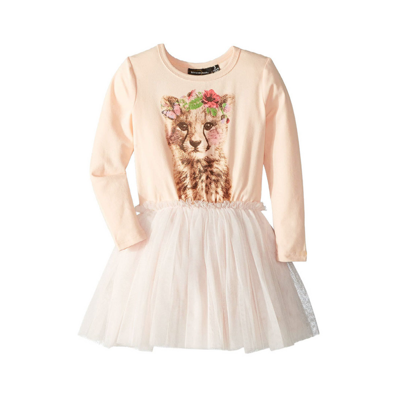 Rock Your Baby Floral Cheetah Circus Dress - Crown Forever