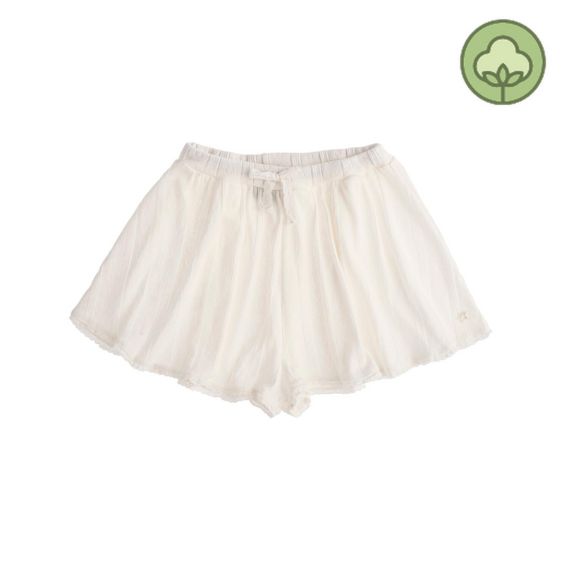 Tocoto Vintage Organic Cotton Pointelle Shorts kids shorts Tocoto Vintage   