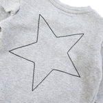 Nununu World Embroidered Star Sweatshirt Heather Grey