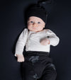 Nununu World Baby Soft Envelope Bodysuit Black baby onesies Nununu World   
