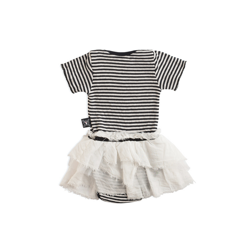 NUNUNU World Soft Striped Onesie Skirt baby onesies Nununu World   
