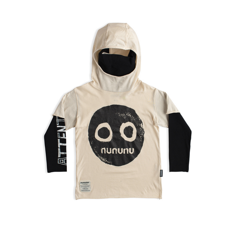 Nununu World Smile Ninja Shirt Natural kids long sleeve t shirts Nununu World   