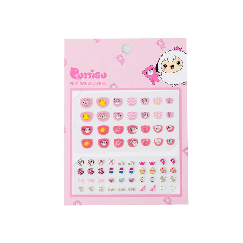 Puttisu Petit Nail Sticker Set 01 Strawberry Cake Yammy kids nail polish+makeup Puttisu   