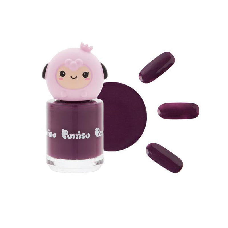 Puttisu Peel-off Bling Water base Nail Polish - 10 Colors kids nail polish+makeup Puttisu C11 Happy Purple  