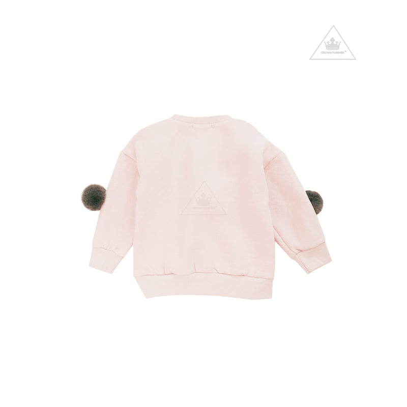 Petite Hailey Pompom Sweatshirts Pink