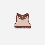 PLAY X PLAY Play Sports Bra | Blush Ribbed - Crown Forever