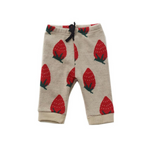 Petite Hailey Strawberry Knit Short Beige kids shorts Petite Hailey   