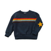 Petite Hailey Rainbow Star Sweatshirts Navy kids sweatshirts Petite Hailey   