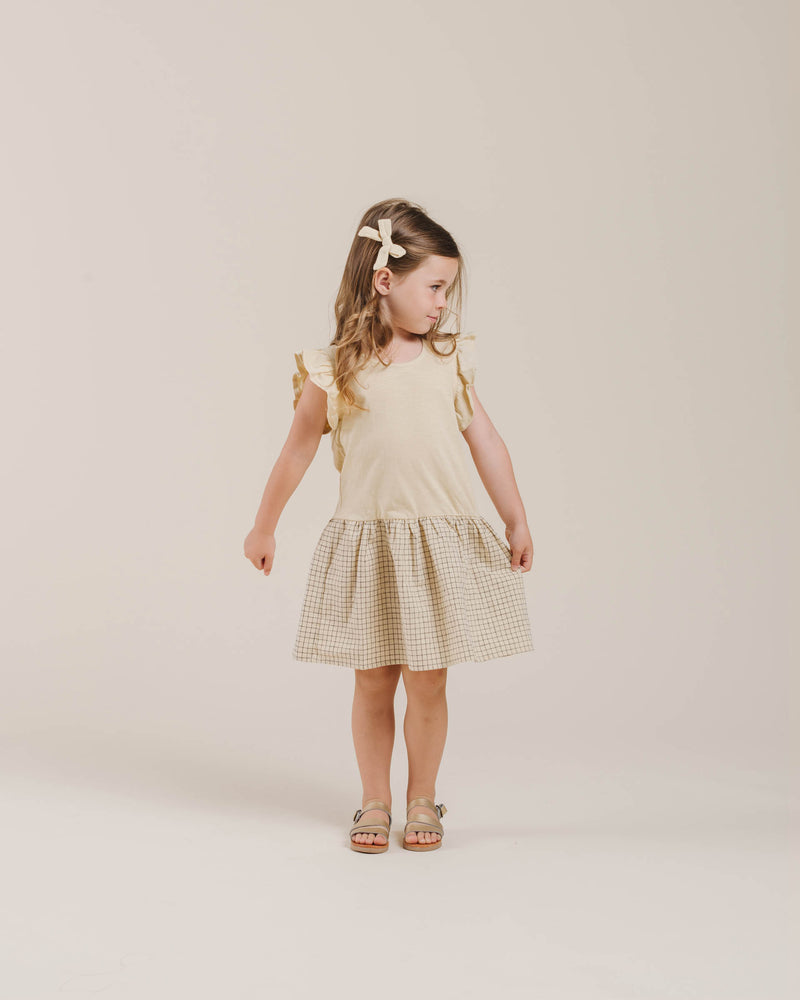 Rylee And Cru Grid Coury Dress Butter