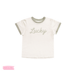 Rylee and Cru Ringer Tee Lucky kids T shirts Rylee And Cru   