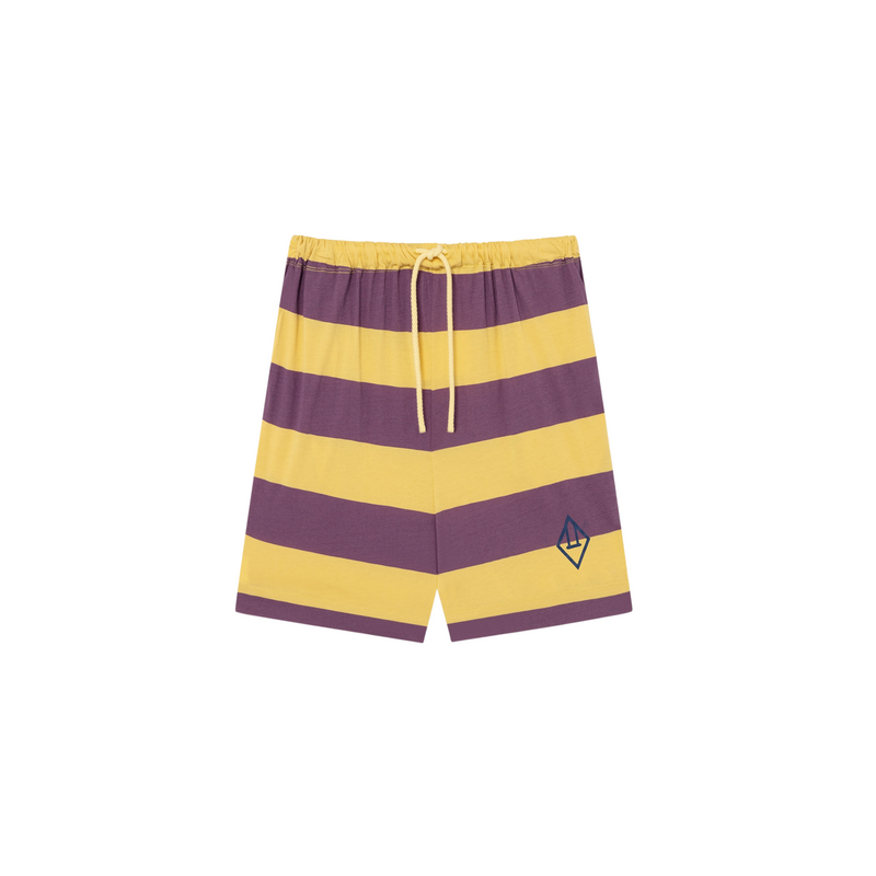 The Animals Observatory Yellow Stripes Mole Pants kids shorts The Animals Observatory   