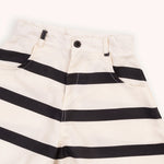 CARLIJNQ stripes black - wide shorts kids shorts CARLIJNQ   