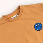 CARLIJNQ smilies - sweater short sleeve wt embroidery
