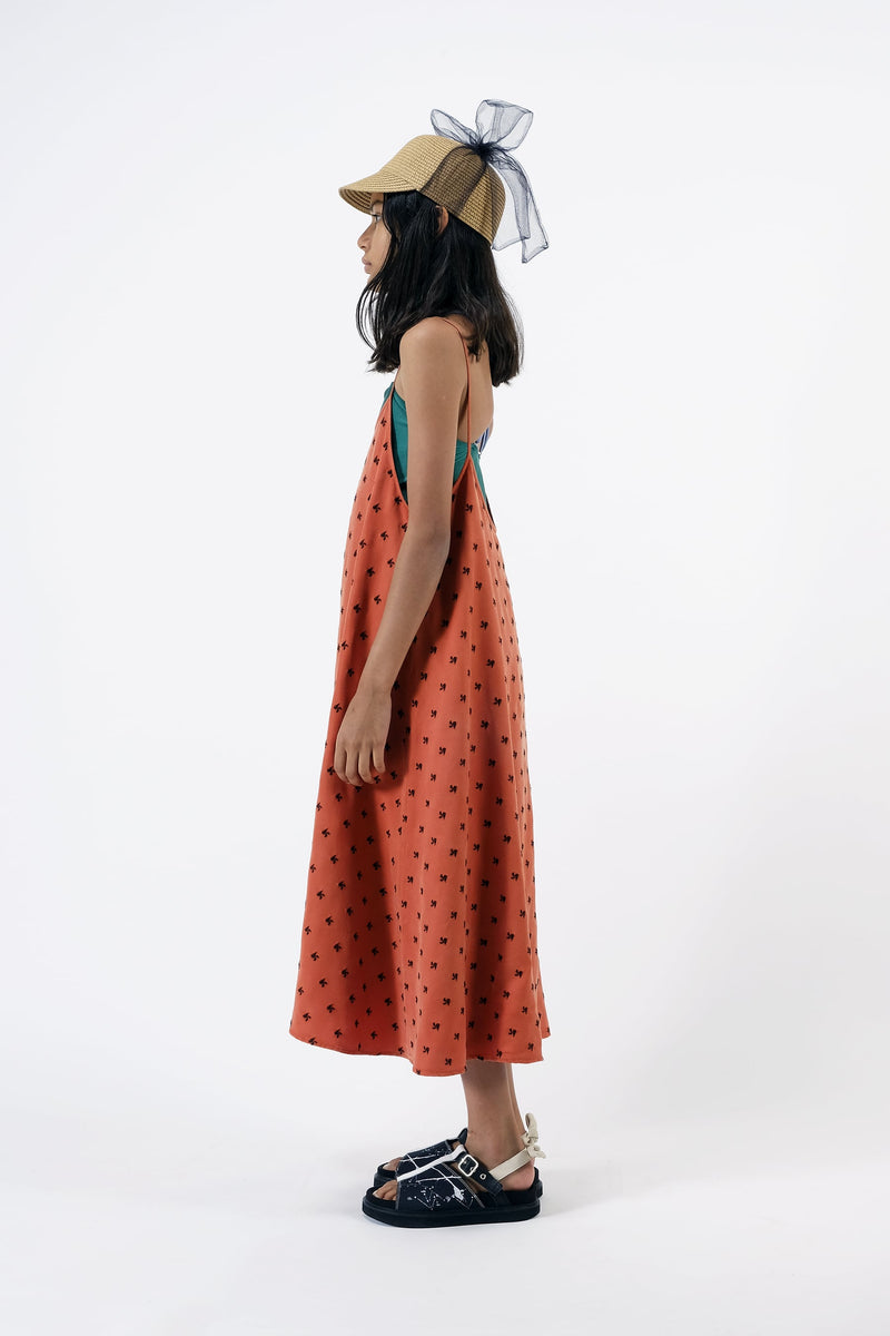 Wolf and Rita Assuncao Red Helix Woven Dress kids dresses Wolf and Rita   