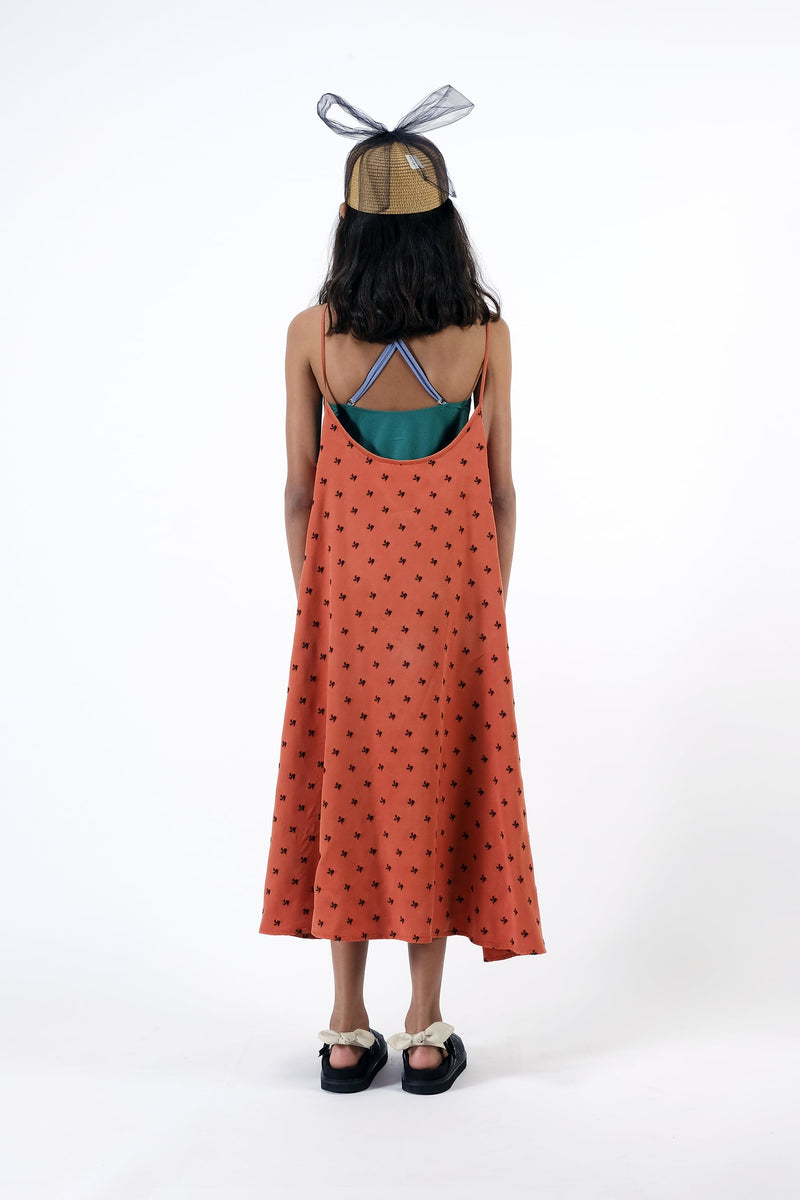 Wolf and Rita Assuncao Red Helix Woven Dress kids dresses Wolf and Rita   