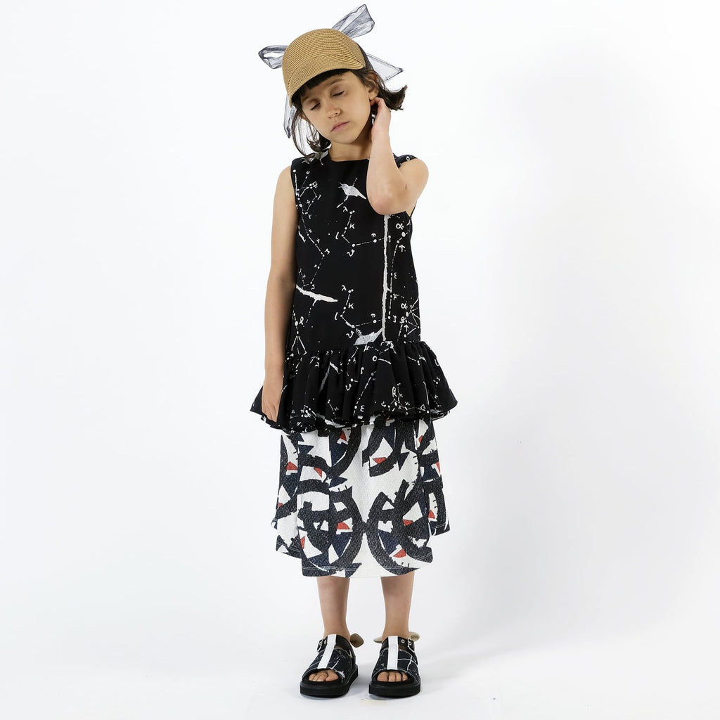 Wolf and Rita Lara Galaxy Woven Top kids tops Wolf and Rita   