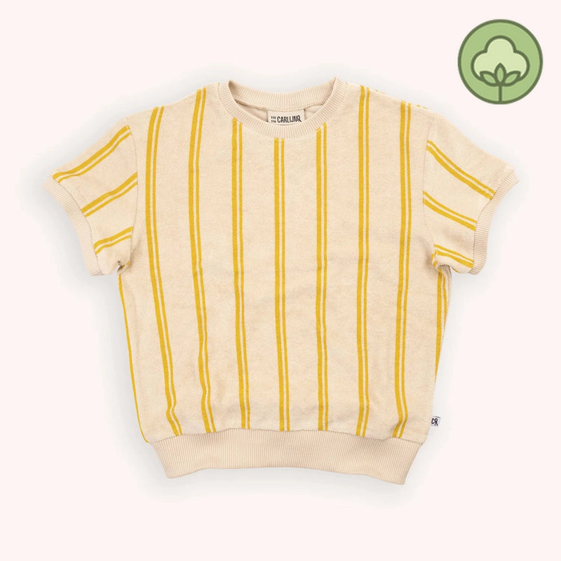 CARLIJNQ stripes yellow - sweater short sleeve kids T shirts CARLIJNQ   