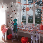 Meri Meri Pastel Halloween Stitched Streamer kids party Meri Meri   
