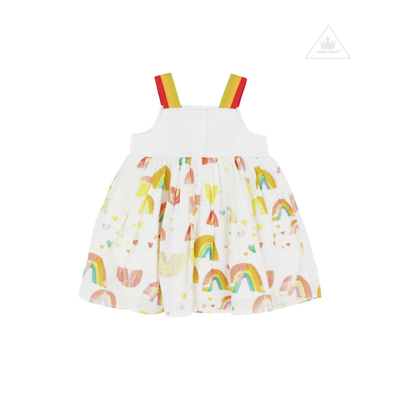 Stella McCartney Baby Girl Sleeveless Paint Rainbow Dress