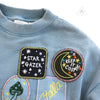 Stella McCartney Kids Girl Sweater with Patches and Badges * FINAL SALE kids sweatshirts Stella McCarney Kids   