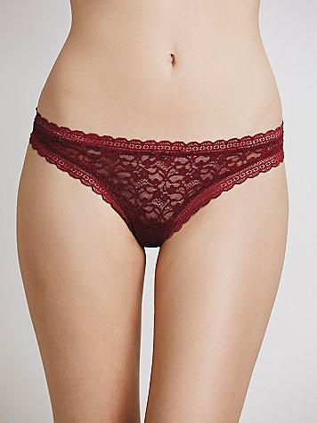 Free People Lace Dreams Thong Thong Free People   
