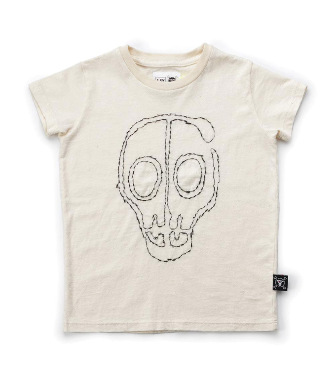 Nununu World Embroidered Skull Mask T-Shirt