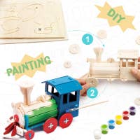 Hands Craft 3D Puzzle with Paint Kit: Locomotive-HC251 kids crafts Hands Craft   